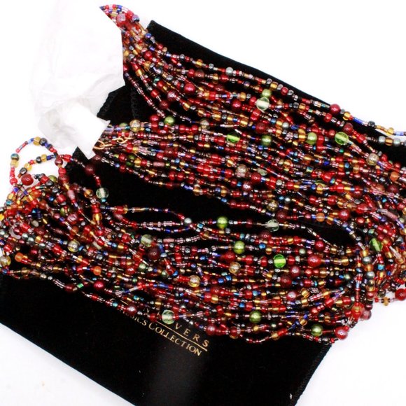 Joan Rivers Classics Collection Contemporary Multi-Strands Torsade Reds Necklace - Picture 11 of 12